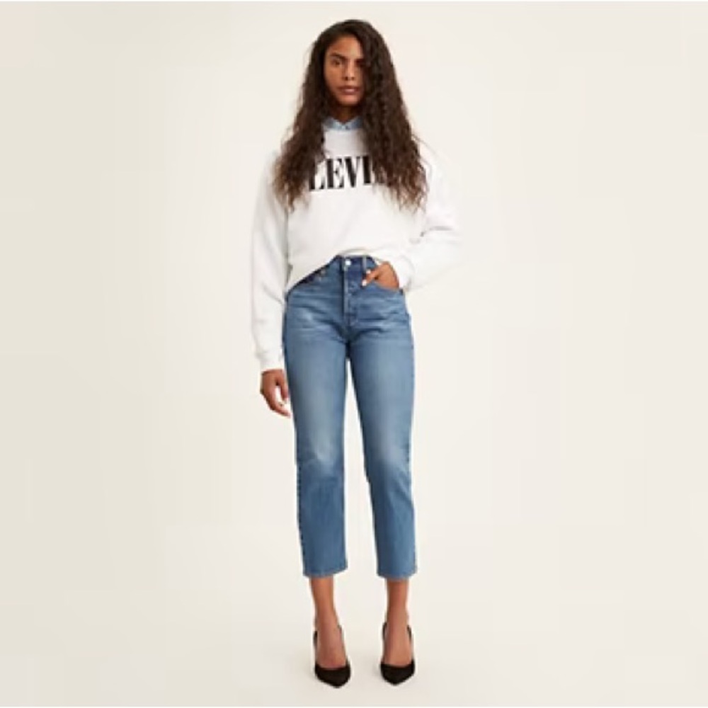 Levi’s WEDGIE STRAIGHT FIT WOMEN'S JEANS in Jive Sound